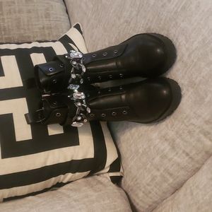 Karl Lagerfeld Paris combat boots